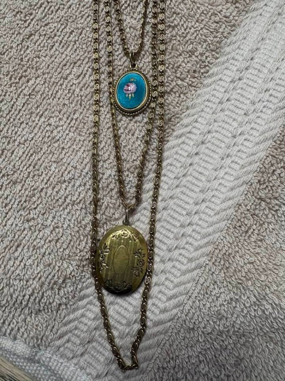 Goldette Layered Locket and Pendant Necklace
